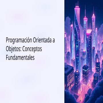 Programacion Orientada a Objetos | PPTX