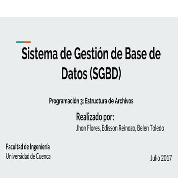 Programacion3  presentacion proyecto final SGBD_LC