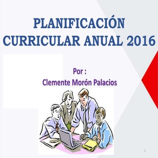 Planificación Curricular Anual 2016