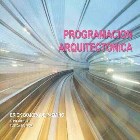 Programacion arquitectonica