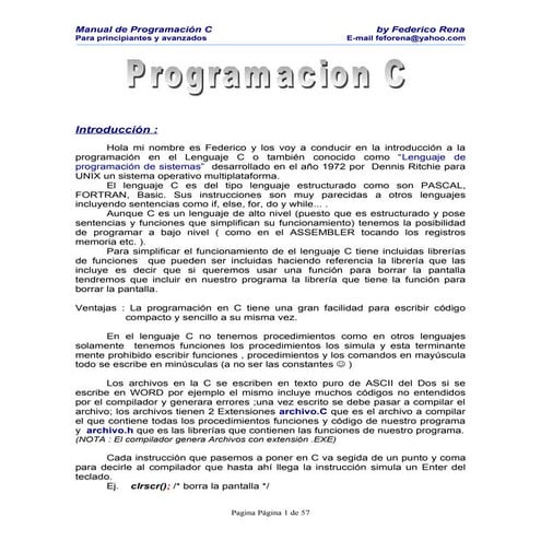 manual de turbo c ++.pdf, para programar | PDF