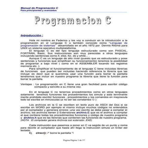 Programacion c