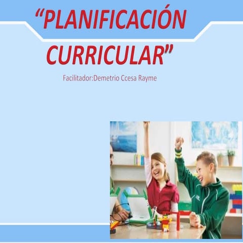 Programacion curricular