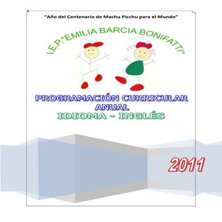 Programacion curricular anual - inglés