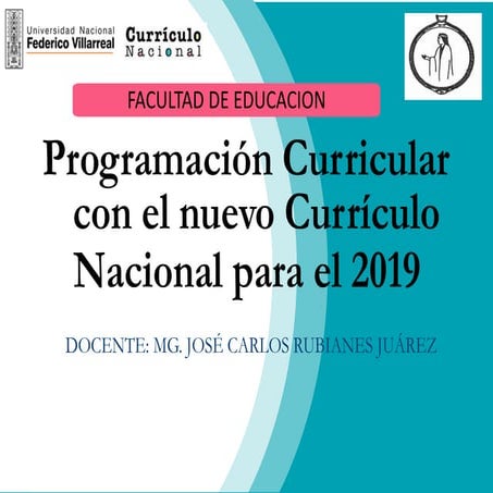 Programacion curricular con el nuevo curriculo nacional 2019