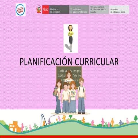 PLANIFICACIÓN CURRICULAR.