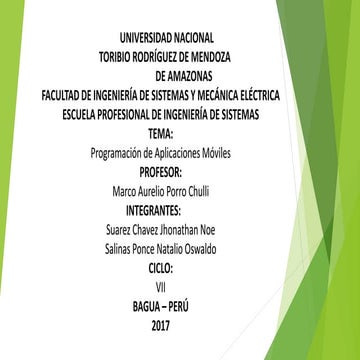 Programacion de aplicaciones moviles