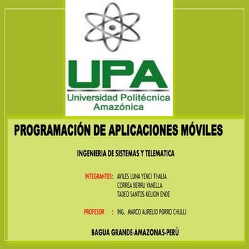 Programacion de aplicaciones moviles