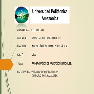 Programacion de aplicaciones moviles