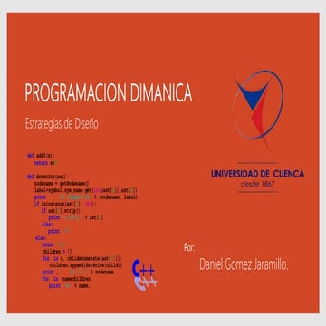 Programación dinámica