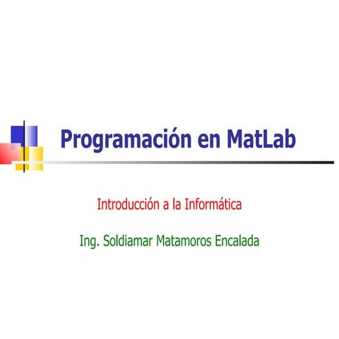 Programacion En Mat Lab