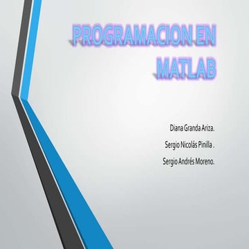 Programacion en matlab