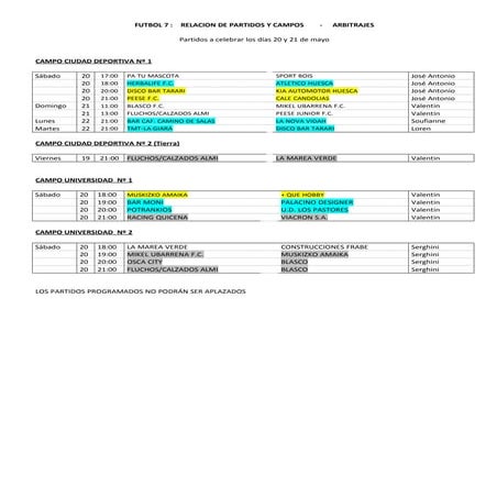 Programaciones 20 05-17