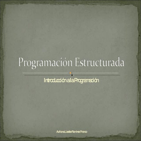 Programacion Estructurada