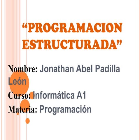 Programacion estructurada