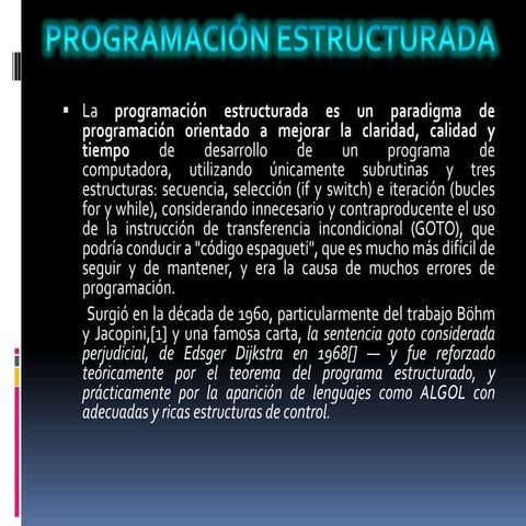 Programacion estructurada