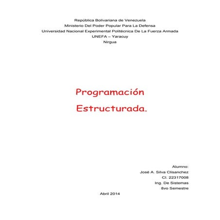 Programacion estructurada