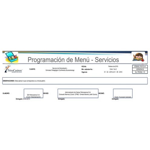 Presentación de febrero sobre la alimentación | DOCX