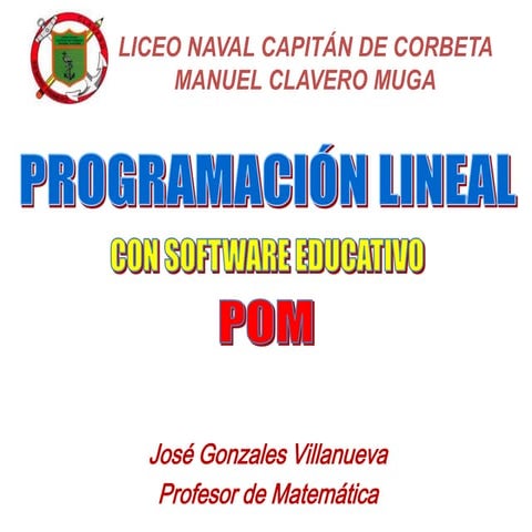 Programacion lineal