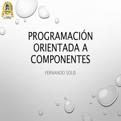Programacion orientada a componentes
