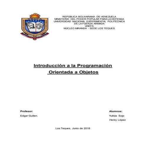 Programacion orientada a objetos