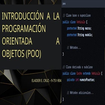 Introduccion a la Programacion Orientada a Objetos