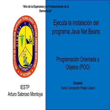 Guía Completa para Instalar y Programar en Java NetBeans con POO | PPTX