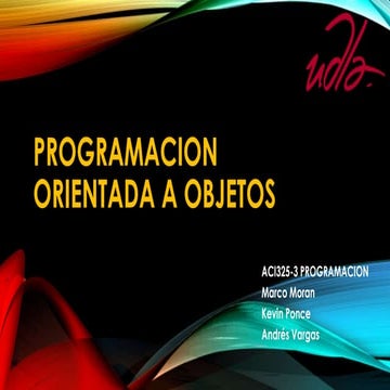 Programacion orientada a objetos 