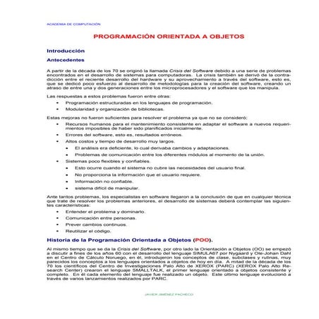 Programacion orientada objetos-1