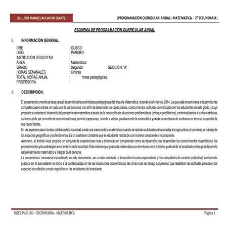 Programacion segundo