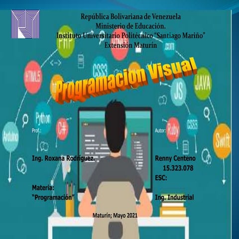Programacion visual renny centeno 15323078 | PPTX