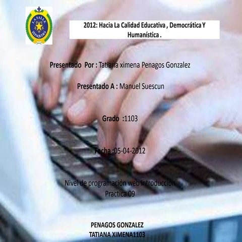 Programacion web introduccion practica o9 ximena