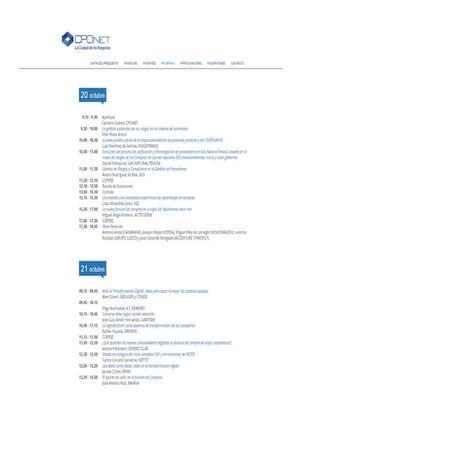 Programa Convención CPOnet de Compras Profesionales