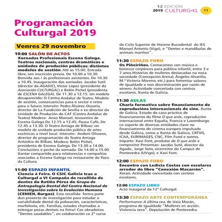 Programa culturgal 2019