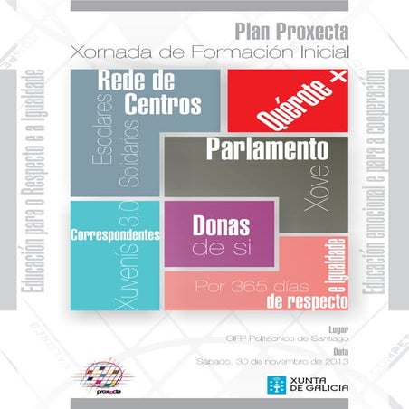 Programa da xornada de fi do plan proxecta 30.11.2013