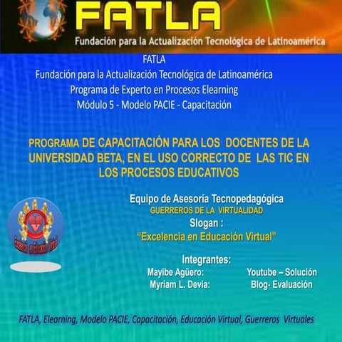 Programa de capacitación para los docentes de la universidad beta, en el uso ...