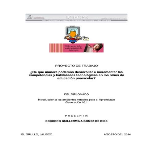 Programa de Computo en Preescolar