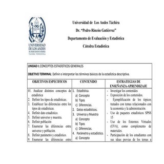 Programa De Estadistica I