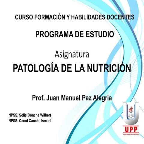 Programa de estudio
