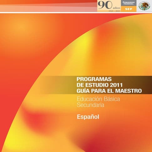 Programa de estudio guia español 2011