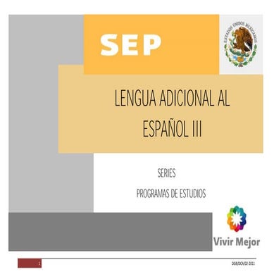 Programa de estudios sep lae iii