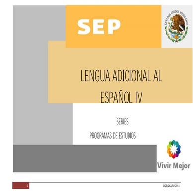 Programa de estudios sep lae iv