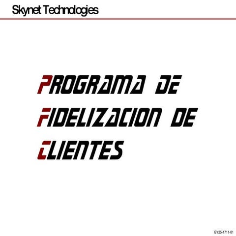 Programa De Fidelizacion De Clientes