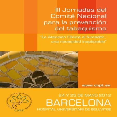 Programa definitivo  iii jornadas cnpt barcelona_mayo 2012