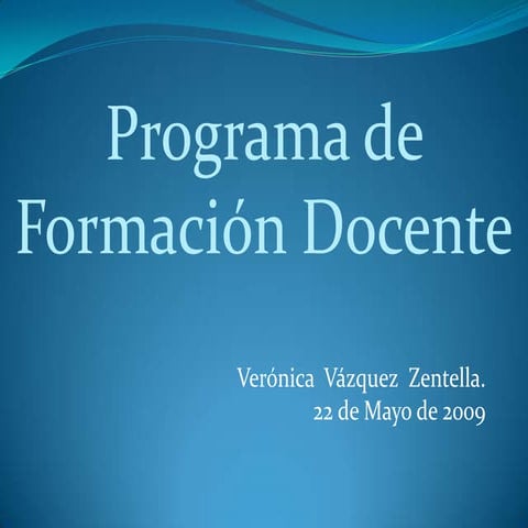 Programa de formación docente 