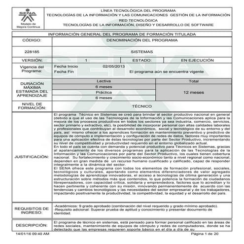 Programa de formacion sistemas