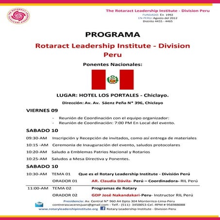 Programa de full day de rotaract 2016