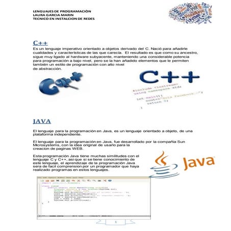 Programa de lenguajes   laura garcia marin