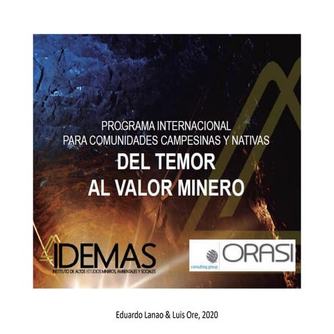 Programa del temor al valor minero ene feb 2020