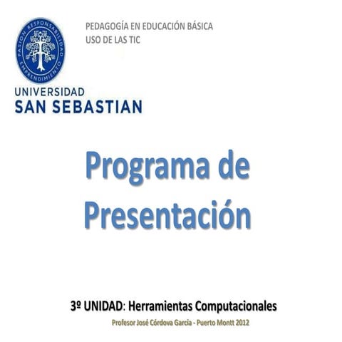 Programa de presentacion